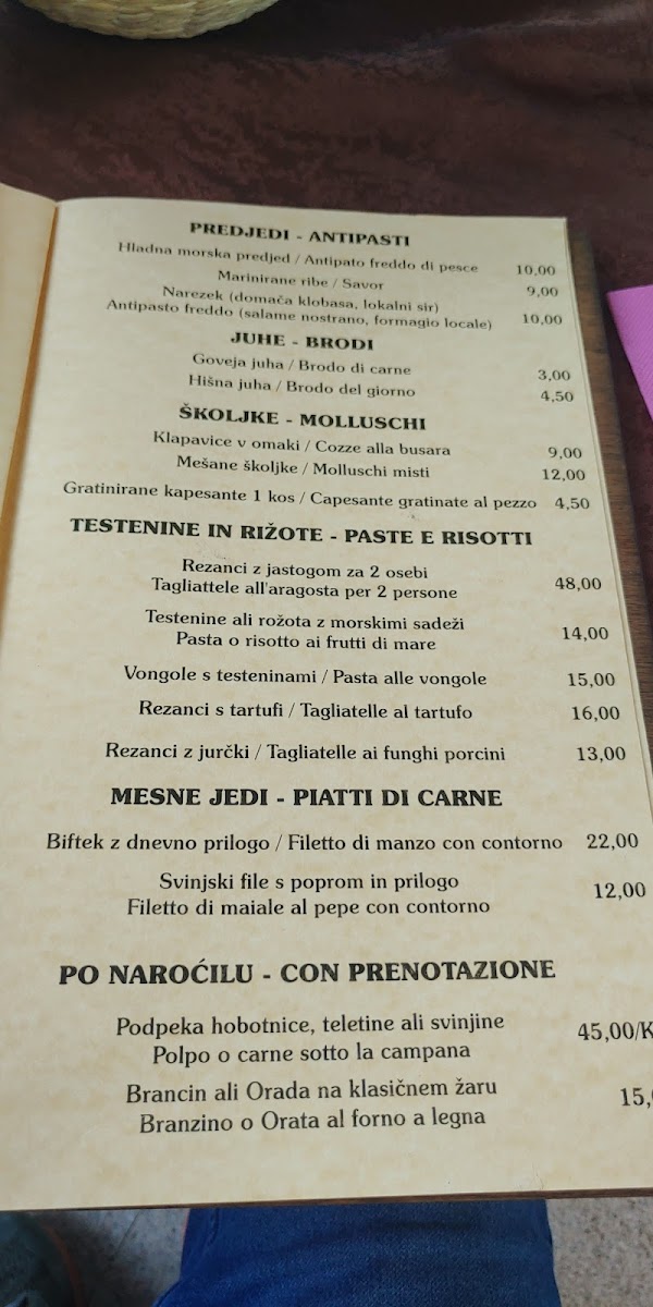 Menu Ristorante Aquarium-10
